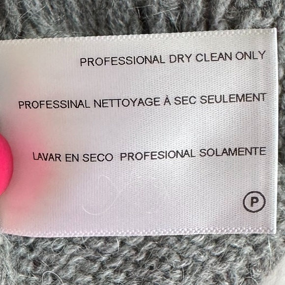 Ag Adriano Goldschmied Sandrine Button-Front Wool Blend Cardigan Gray Small Cozy - Picture 9 of 11